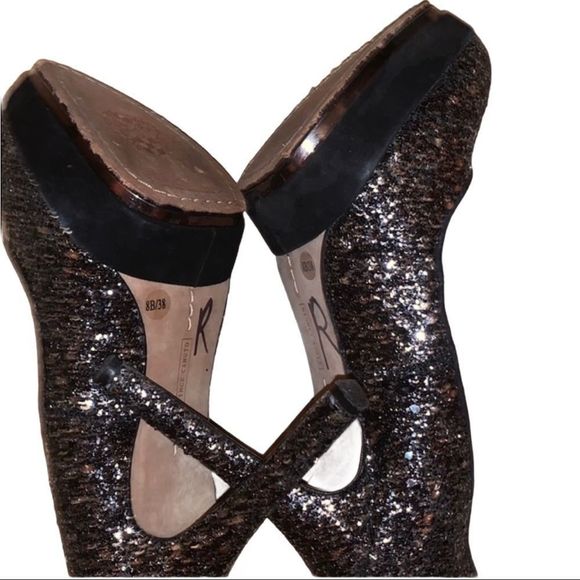 Vince Camuto Women Silver Glitter Heel Size 8B - Picture 6 of 8